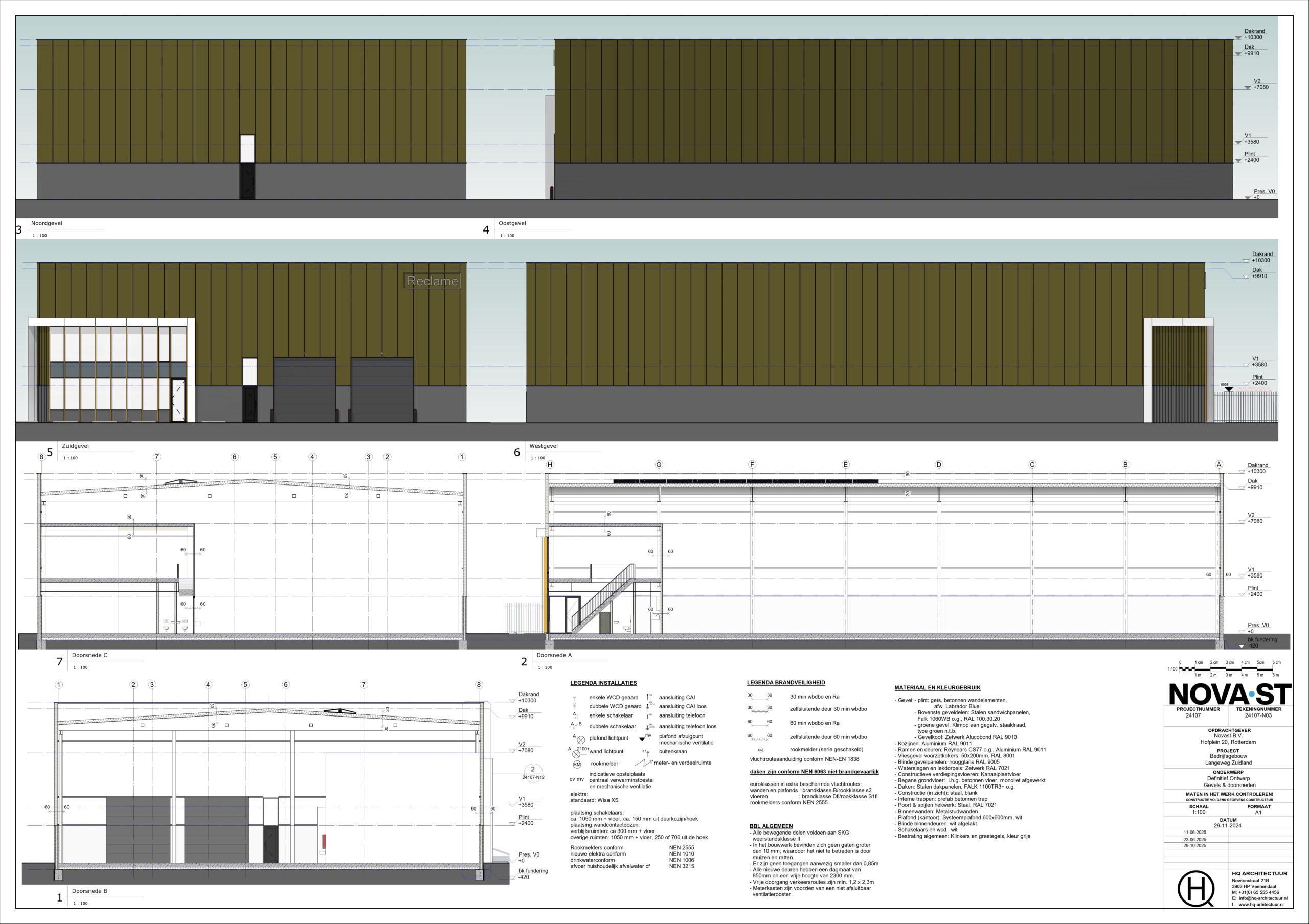 20260108 Langeweg Zuidland - Sheet - 24107-N03 - Gevels en doorsneden
